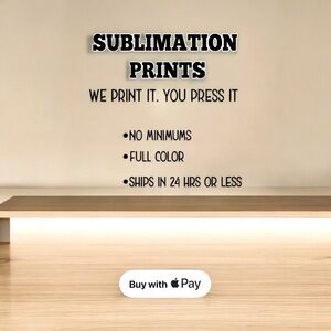 Sublimation Ready To Press Heat Transfer Sheet